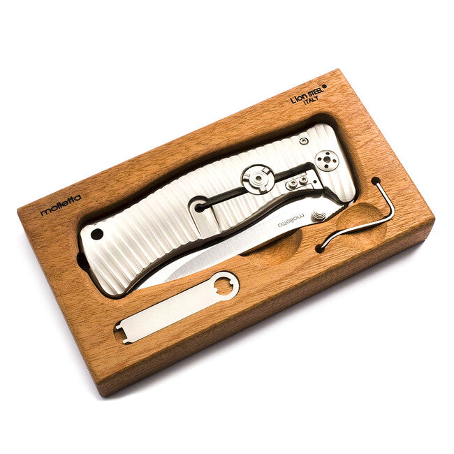 Lionsteel Sleipner SR2 B sehr robustes taschenmesser mit stahlklinge