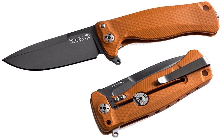 Lionsteel Sleipner SR22A OB sehr robustes taschenmesser mit stahlklinge
