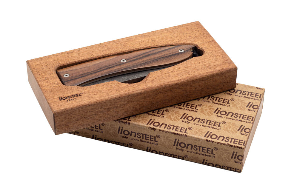 Lionsteel 8800D-ST Opera damaszenerstahlklinge taschenmesser