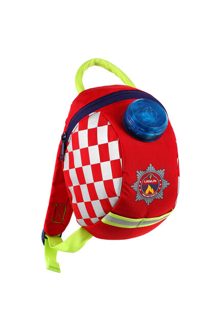 LittleLife Fire 2 L Blinklicht Notfallrucksack für Kleinkinder