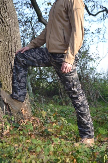 Loshan Lorenzo herrenhose camouflage grau