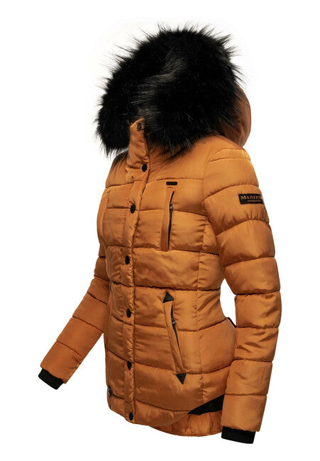Marikoo LOTUSBLUTE damen-winterjacke, rusty cinnamon