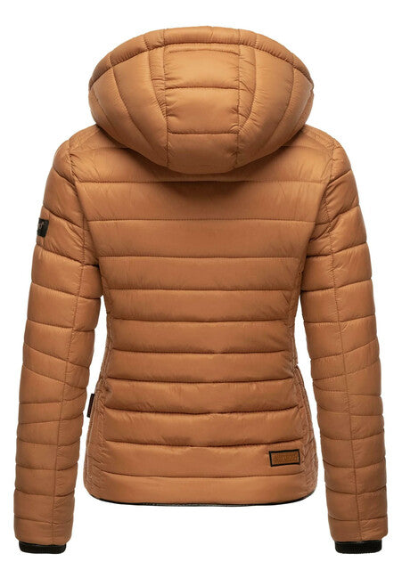 Navahoo Lulana damen Übergangsjacke mit Kapuze, caramel brown