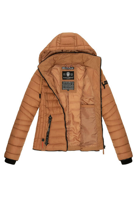 Navahoo Lulana damen Übergangsjacke mit Kapuze, caramel brown