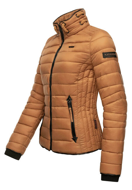 Navahoo Lulana damen Übergangsjacke mit Kapuze, caramel brown