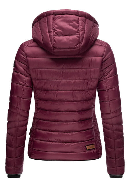 Navahoo Lulana damen Übergangsjacke mit Kapuze, weinrot