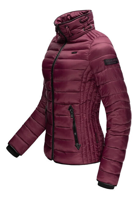 Navahoo Lulana damen Übergangsjacke mit Kapuze, weinrot