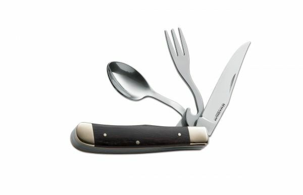BÖKER Magnum Bon Appetite klappbares Camping-besteck, pakka-holz