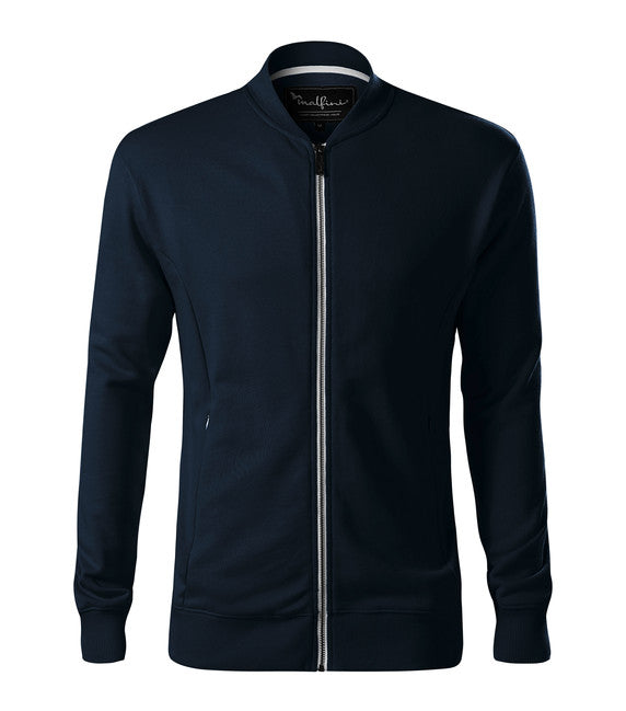 Malfini Bomber herren-Sweatshirt, dunkelblau, 320g/m2