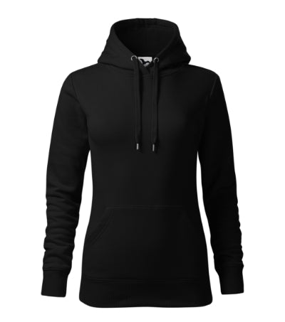 Malfini Cape Kapuzenpullover für Frauen, schwarz