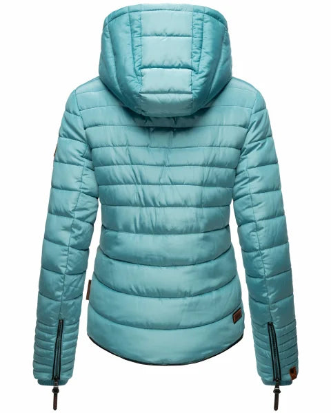 Marikoo Amber damen-Winterjacke mit Kapuze, misty blue