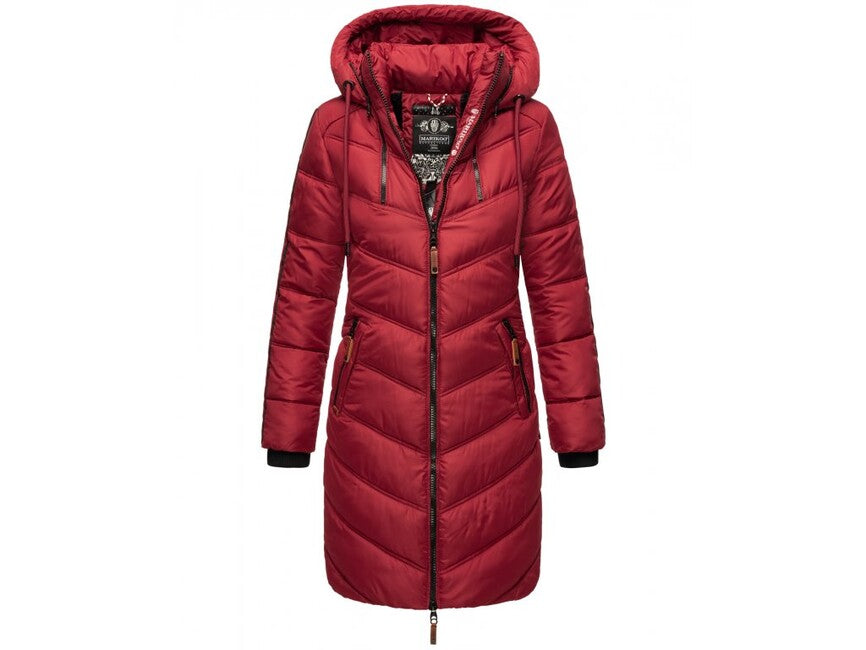 Marikoo ARMASA damen-winterjacke, dark red