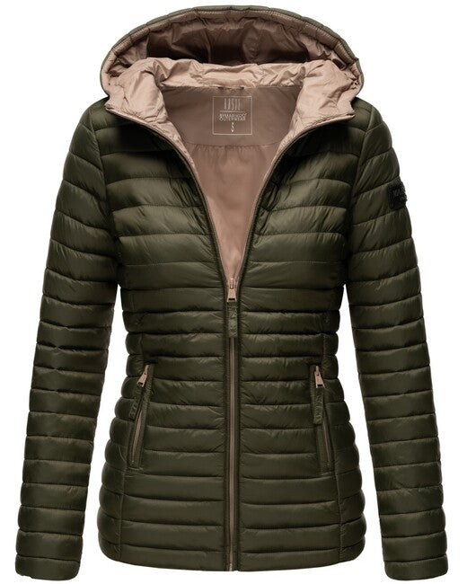 Marikoo ASRAA damen-Übergangsjacke mit Kapuze, oliv