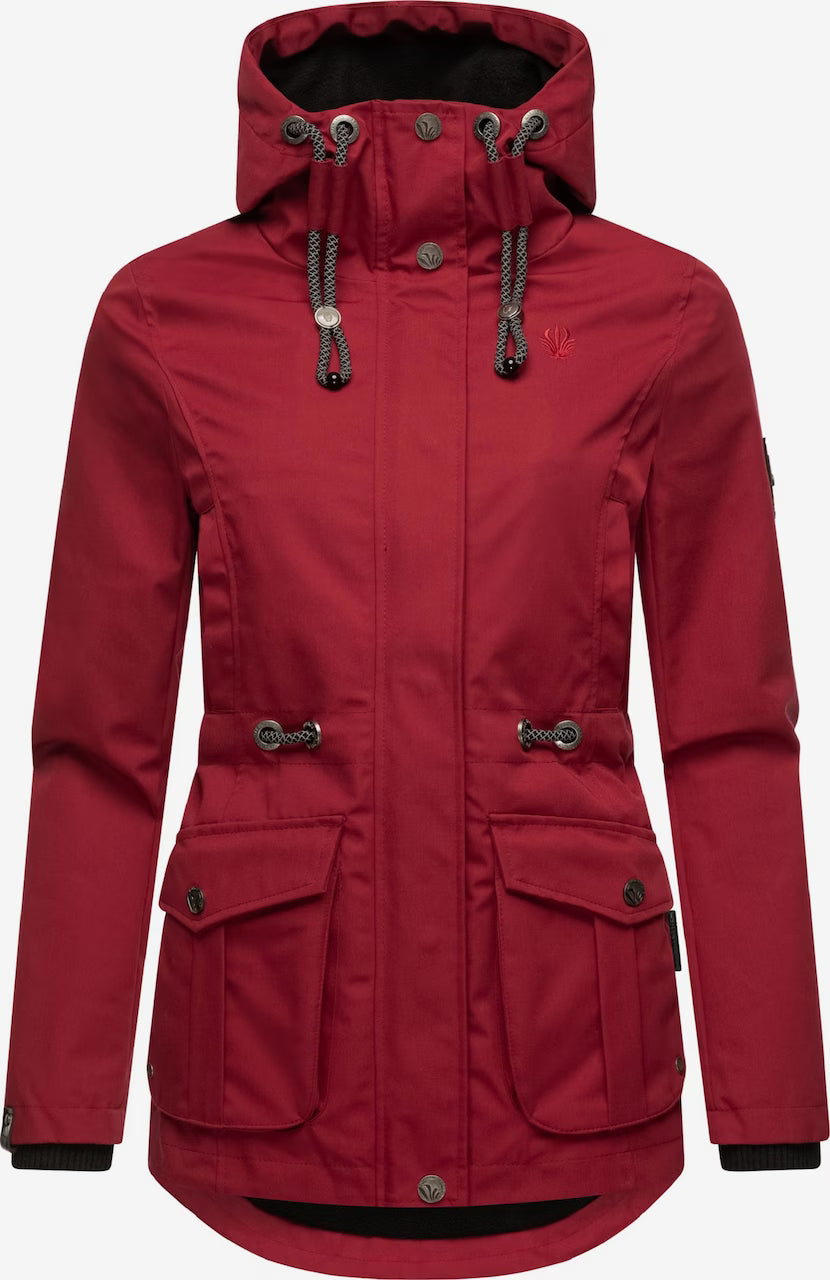Marikoo Babetaa Princess damen übergangs-kapuzenjacke, blood red