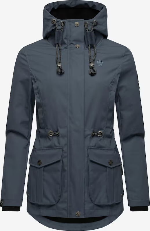 Marikoo BABETAA PRINCESS damen übergangs-kapuzenjacke, navy