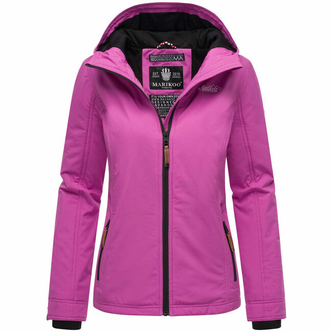 Marikoo BROMBEERE damen-übergangsjacke mit kapuze, lilac lily