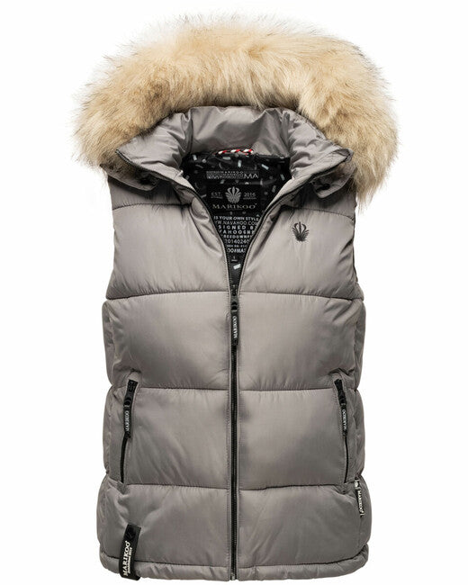 Marikoo Eisflockchen damenweste, grau