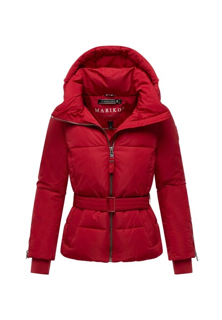 Marikoo Aleyna16 damen Winterjacke mit Kapuze, tiefrot