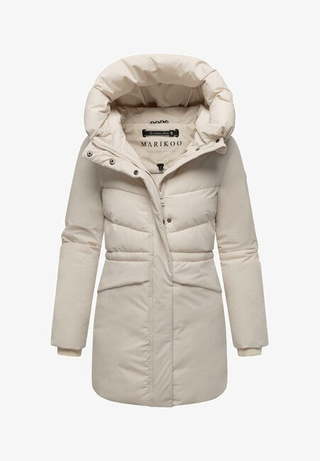 Marikoo Delilah16 damen Winterjacke mit Kapuze, cream