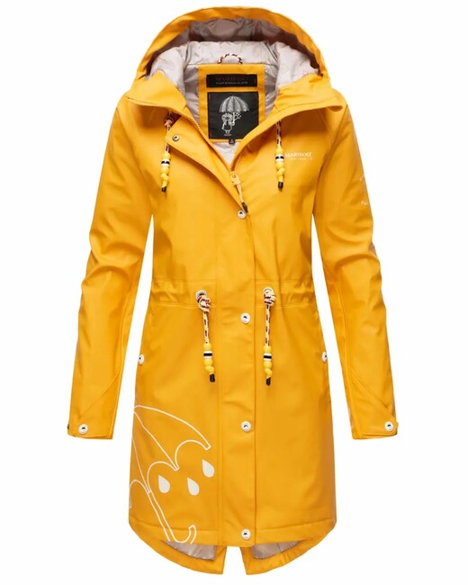 Marikoo DANCING UMBRELLA wasserdichte damenjacke, amber yellow
