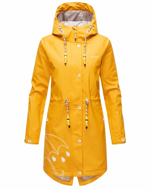 Marikoo DANCING UMBRELLA wasserdichte damenjacke, amber yellow