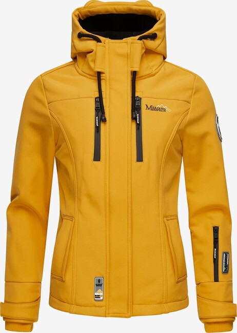 Marikoo Kleine ZICKE damen-übergangsjacke mit kapuze, bernsteingelb