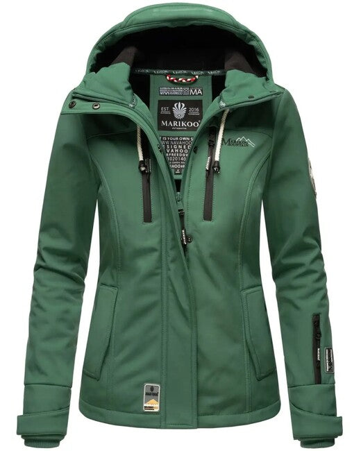 Marikoo Kleine ZICKE damen übergangs-kapuzenjacke, dusty green