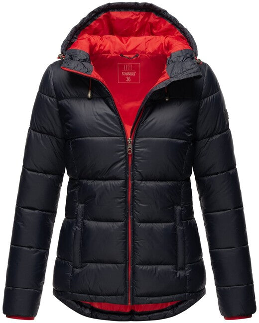 Marikoo LEANDRAA navy Übergangs-Kapuzenjacke für damen