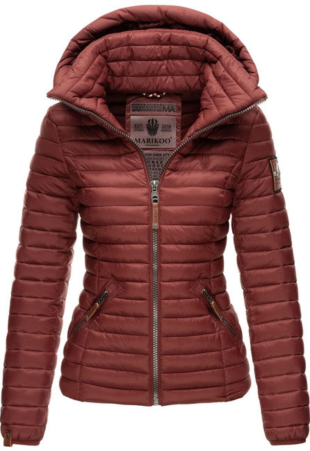 Marikoo LOWENBABY damen-Übergangsjacke mit Kapuze, bordeaux