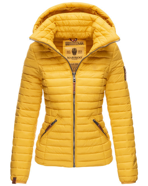 Marikoo LOWENBABY damen-Übergangsjacke mit Kapuze, gelb
