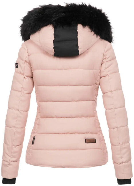 Marikoo Unique damen-Winterjacke mit Kapuze, rose
