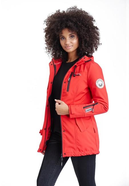 Marikoo ZIMTZICKE damen-Winter-Softshelljacke mit Kapuze, oliv