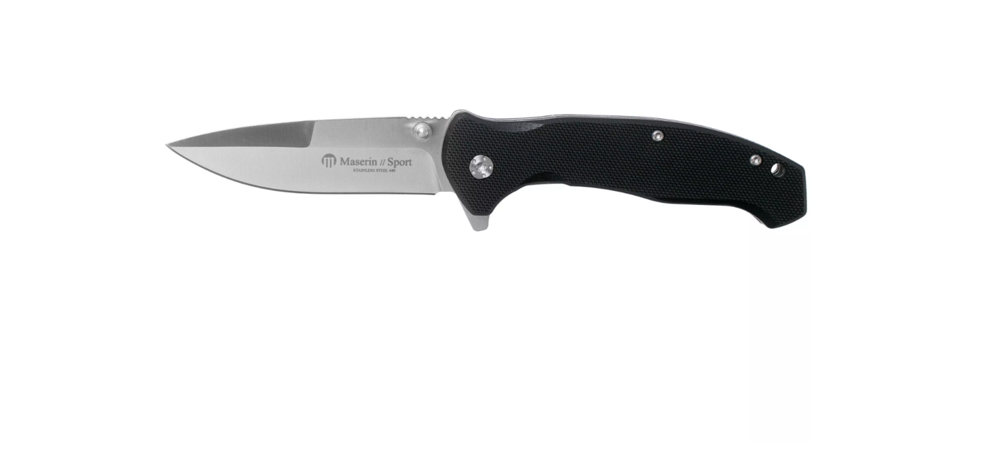 Maserin Messer Sporting Cm 17,5 -G10, schwarz
