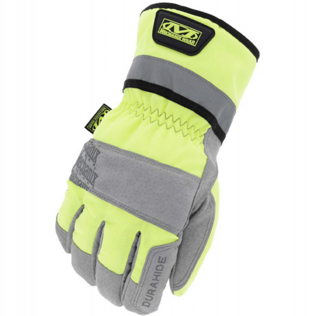Mechanix Wear Lederhandschuhe ColdWork Gauntlet Hi-Viz, gelb