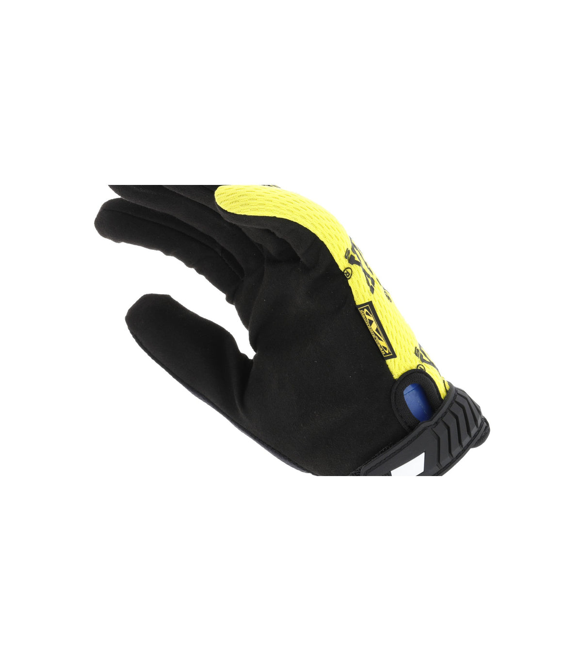 Mechanix Handschuhe Original gelb s ciernym napisom