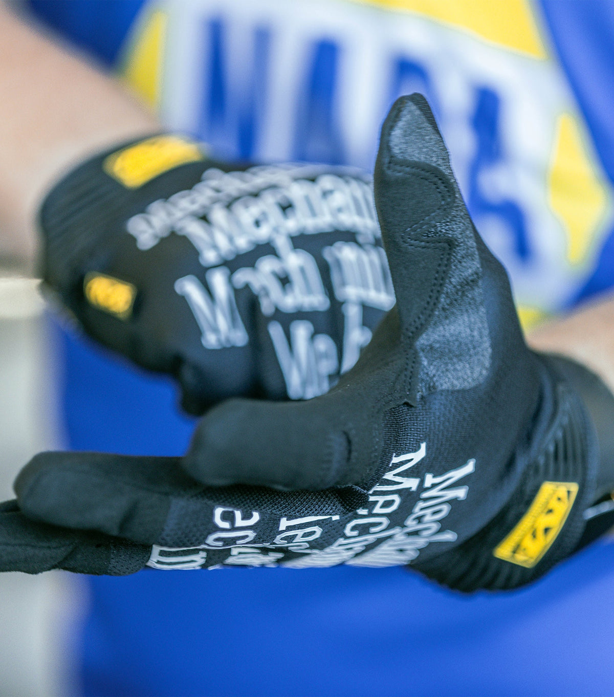 Mechanix Original Γάντια Τακτικά, Μαύρο με Λευκή Επιγραφή