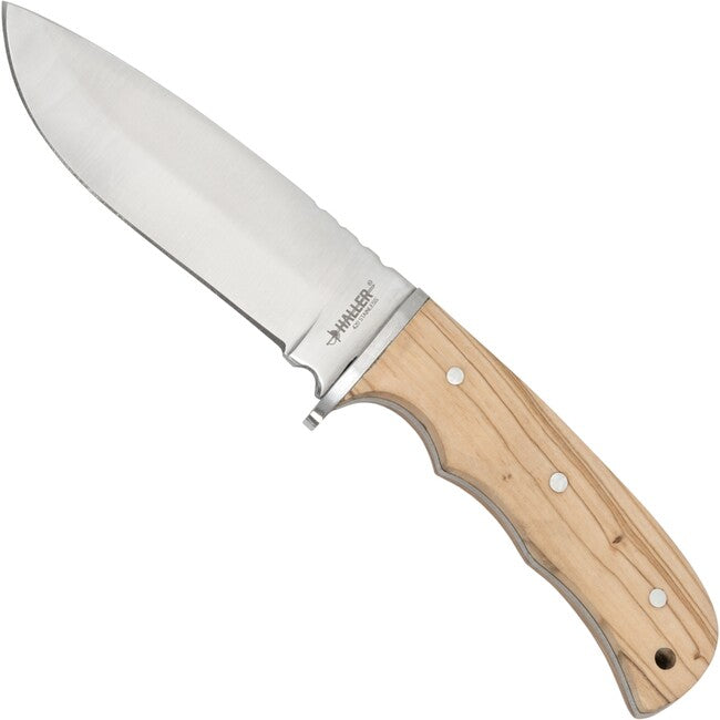 Haller Messer mit fester Klinge Olive Holz