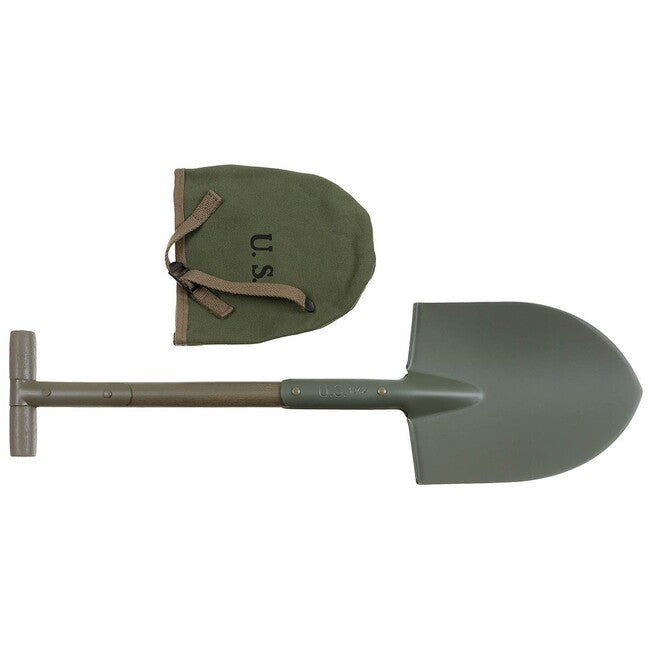 MFH American T-Spade, M10, OD grün, mit Segeltuchhülle