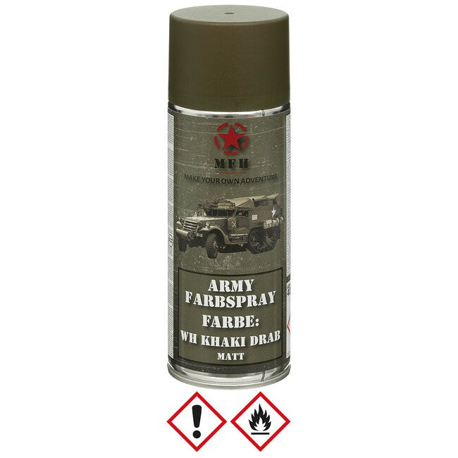 MFH WH KHAKI DRAB Armee-Sprühfarbe, matt, 400 ml
