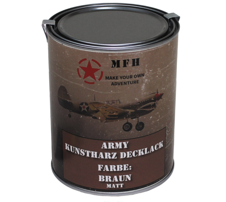 MFH Armeefarbe braun matt, 1 Liter