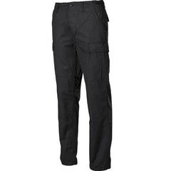 MFH BDU men's Rip-Stop trousers, black