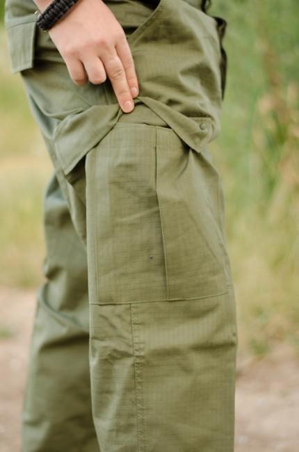 MFH BDU Rip-Stop Men's Pants, Olive