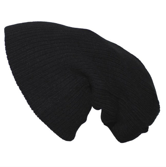 MFH Beanie Strickmütze extra lang, schwarz