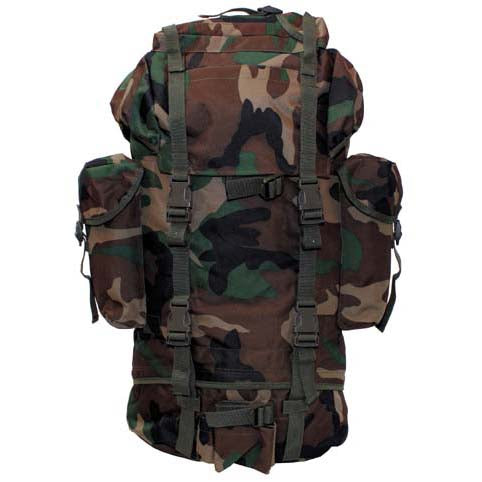 MFH Bw Kampfrucksack, woodland, 65 l