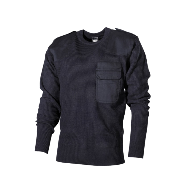 MFH Bw Pullover mit Brusttasche, blau