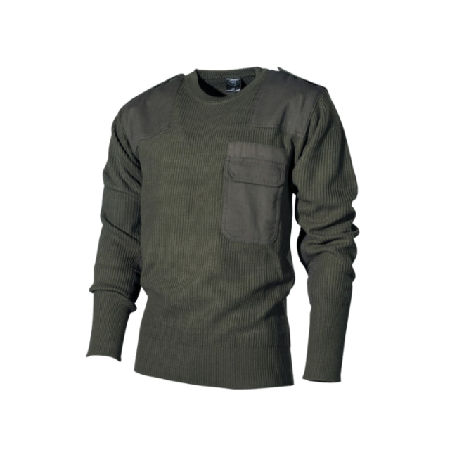 MFH Bw Pullover mit Brusttasche, oliv