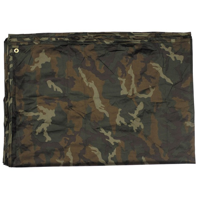 MFH Plane Tarp mit Ösen, woodland 2 x 3 m