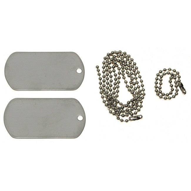 MFH Dog-Tags psie stitky matny nerez s nerez retiazkou