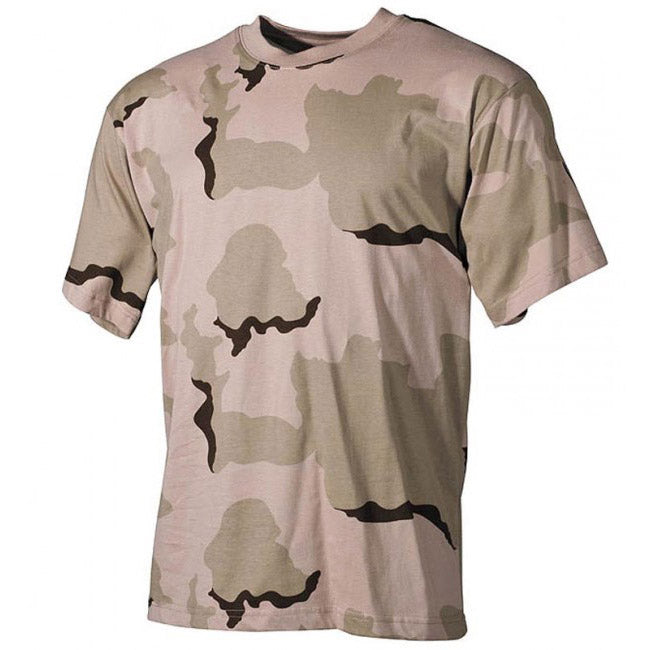 MFH BW Tarnmuster-T-shirt 3 col desert, 160g/m2