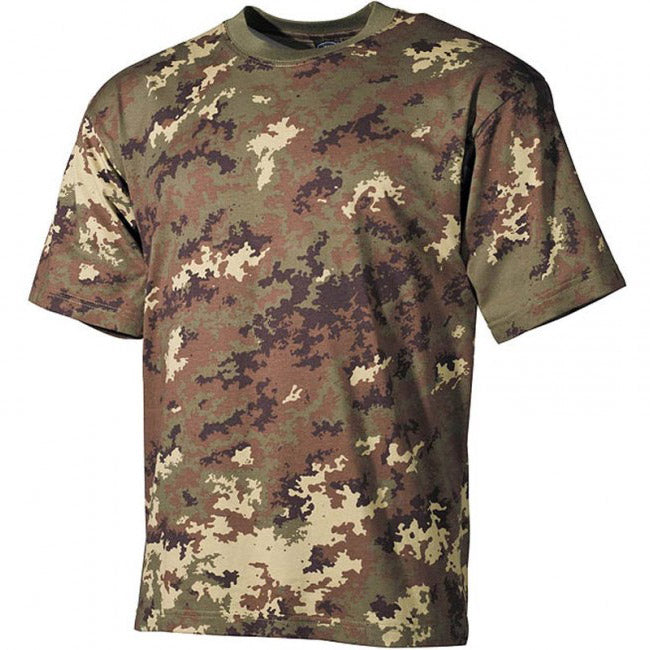 MFH BW Tarnmuster-T-shirt vegetato, 160g/m2